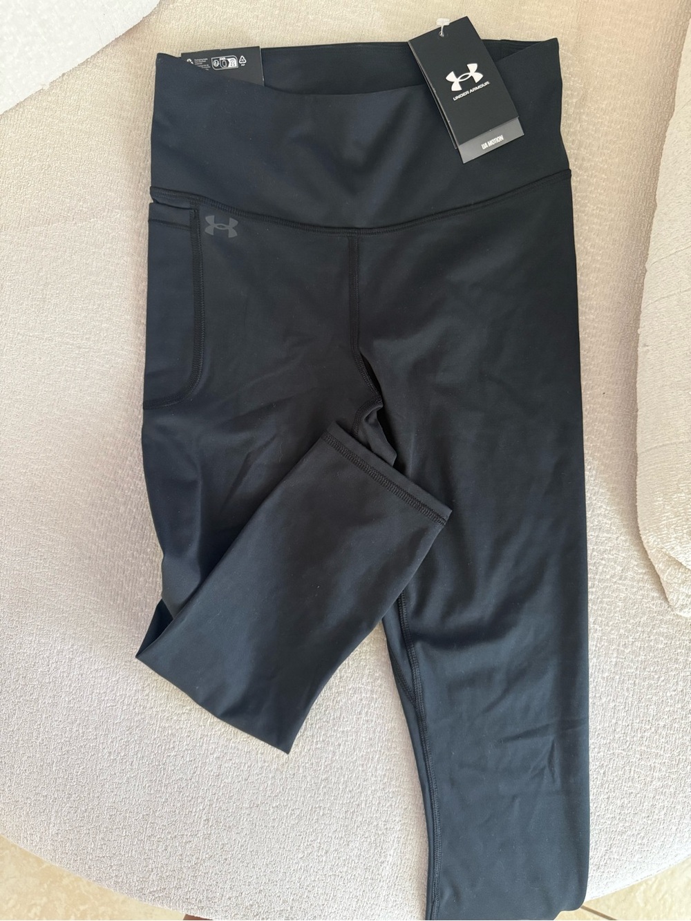Under Armour Black Women’s High-Waist Performance Leggings with Side Pocket